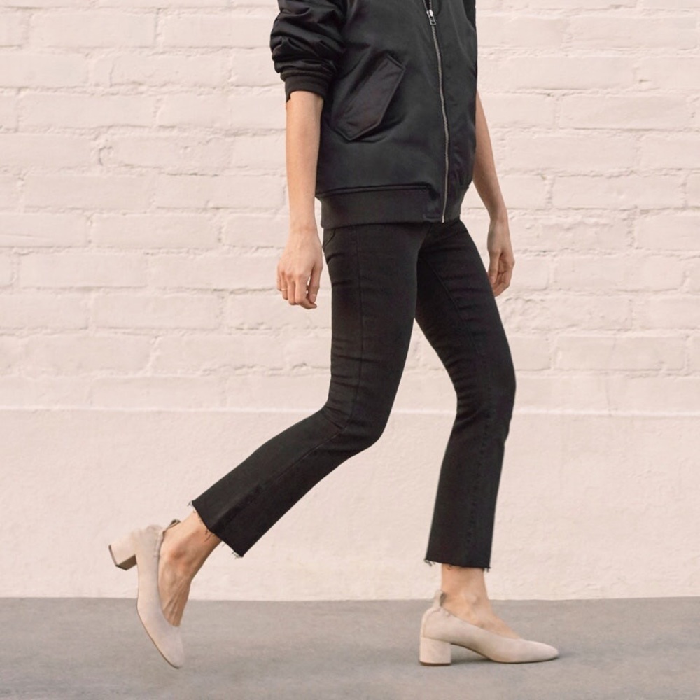 Topshop leather block heels